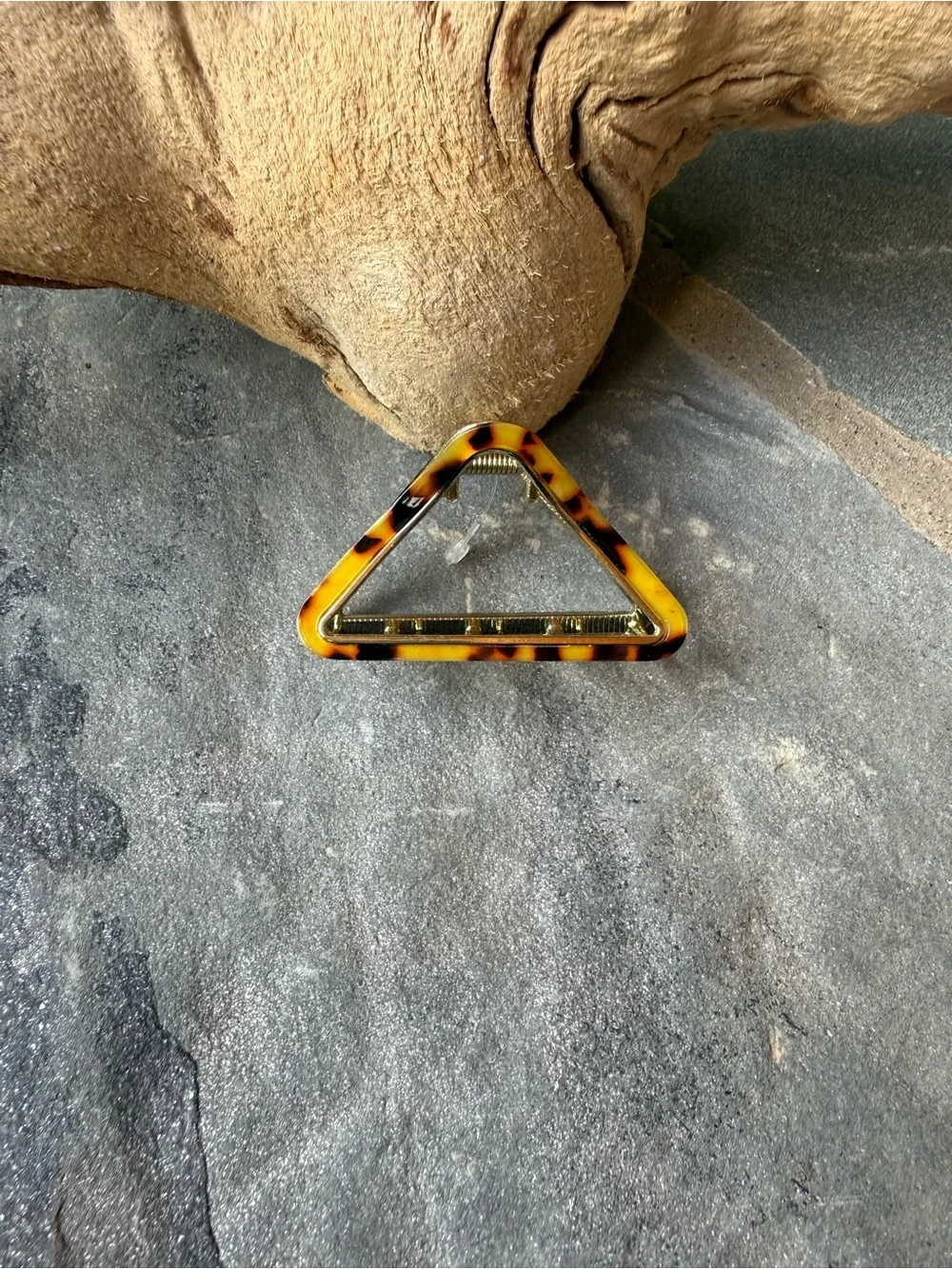 New🌟Anthropologie-Tortoise shell Triangle Metal Hair Clip
